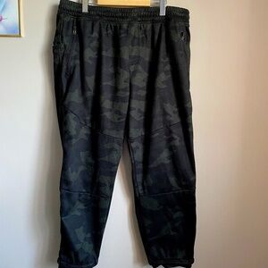 ACX Active Men's Green Camo Lined Sweatpant Joggers Size X-Large‎